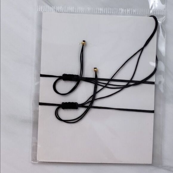 BLACK His & Hers Matching Rope Bracelets - Picture 9 of 10